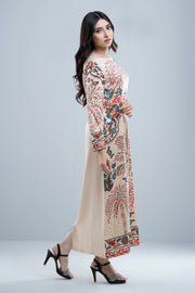 City Fashion Tropical Printed Long Dress