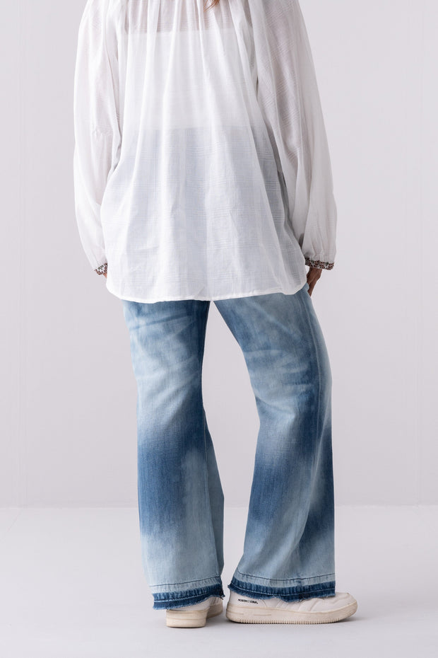 City Fashion Slim Fit Bell Bottom Denim