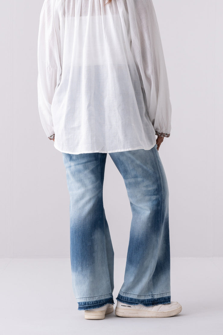 City Fashion Slim Fit Bell Bottom Denim
