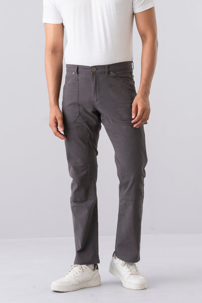 City Fashion Men’s Straight Fit Cotton Trousers