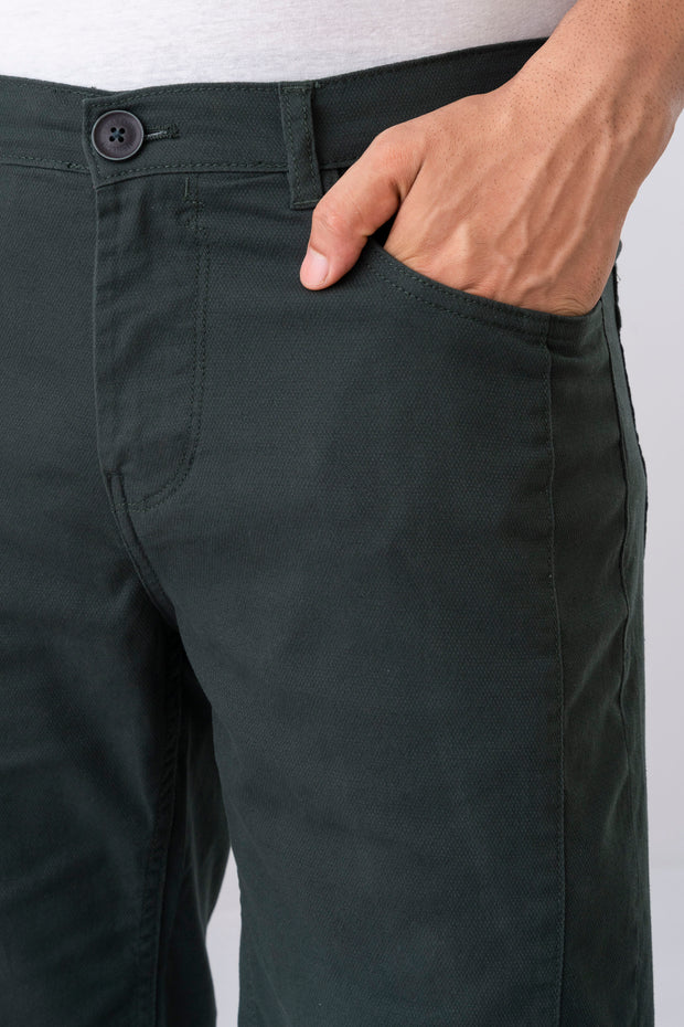 City Fashion Slim Fit Solid Shorts