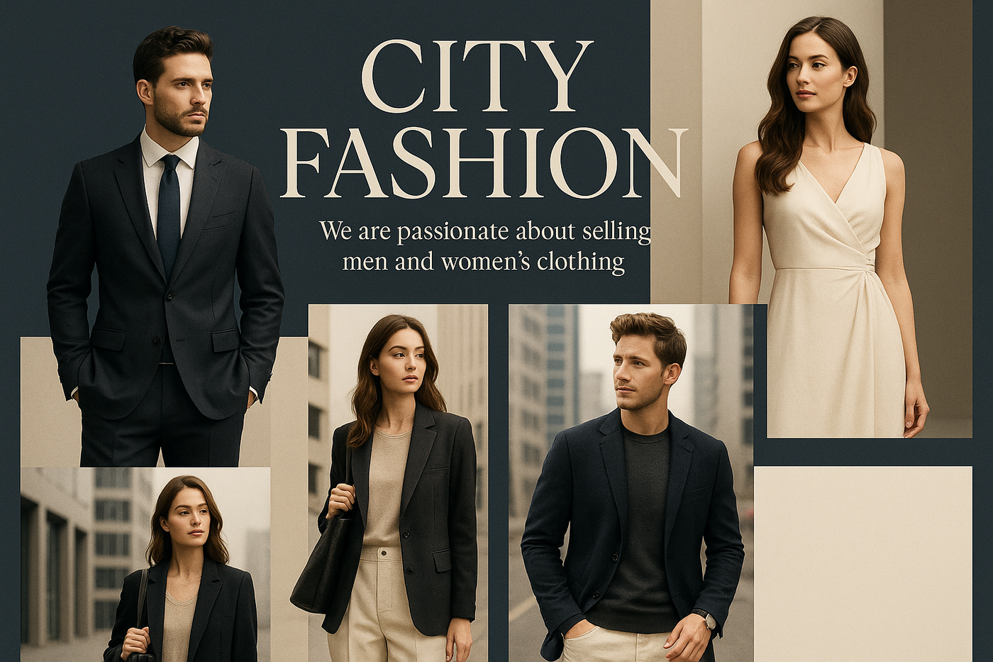 give the "Fashion" replace "City Fashion" We are passionate sell men and women cloth